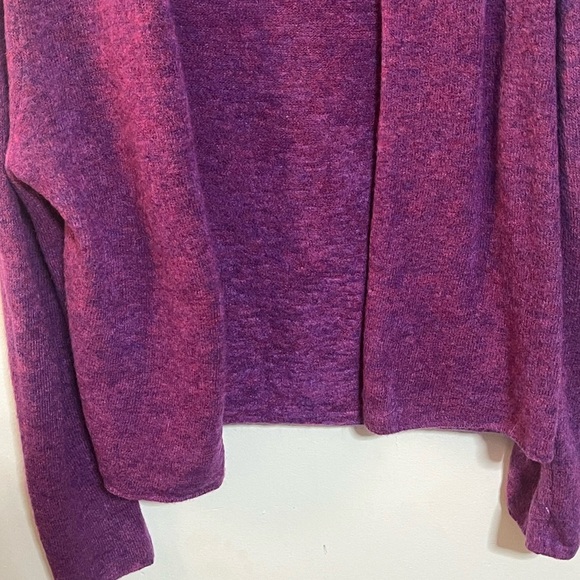 Eileen Fisher Purple Wool Blend Cardigan Sweater Sz Petite - Picture 4 of 7